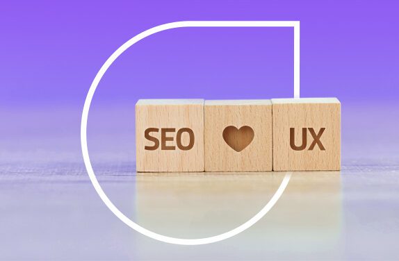 Três blocos unidos, um escrito SEO, outro UX, e outro um coração, Ambos foram o SXO