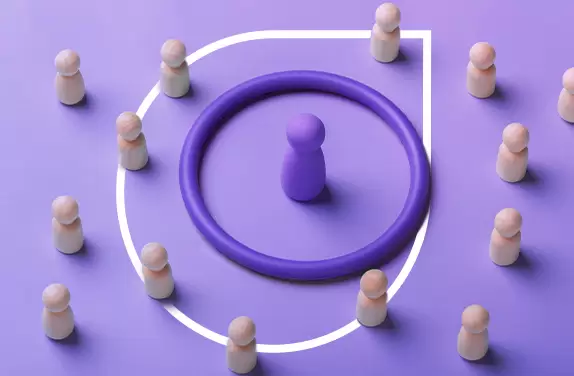 Grupo de bonecos sendo usados para representar a segmentação dos leads.