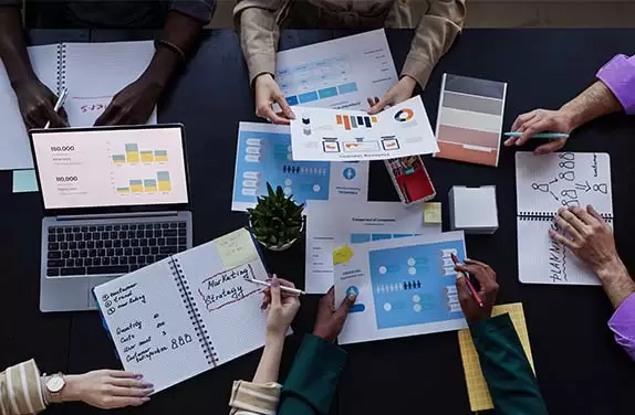 Equipe de Marketing de uma empresa.