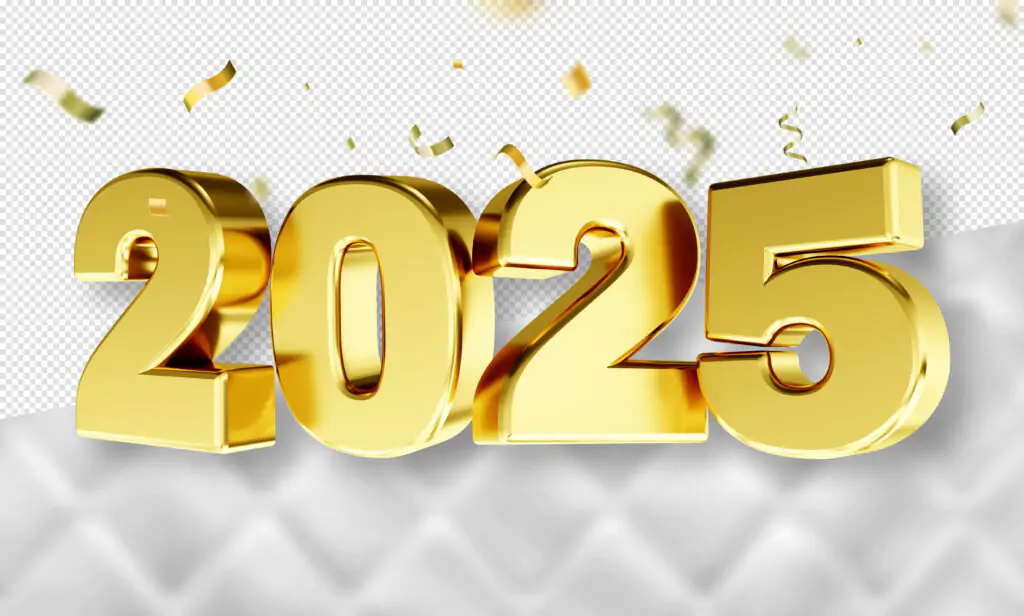 número mostrando o ano de 2025, simbolizando porque contratar uma agência de marketing em 2025